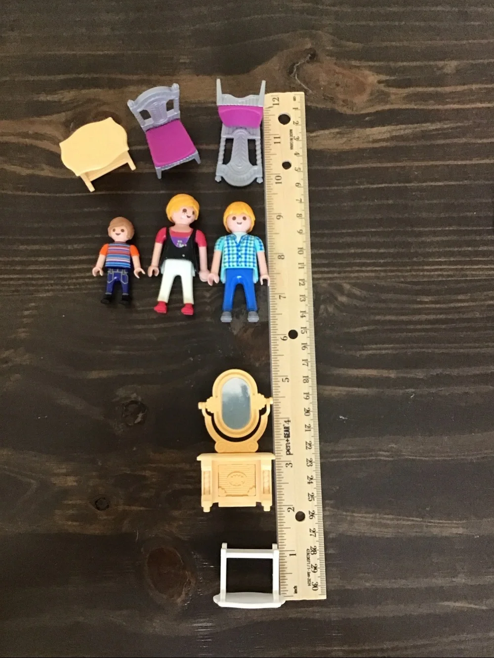 Vintage Playmobil Victorian Dollhouse/ Figures partial set